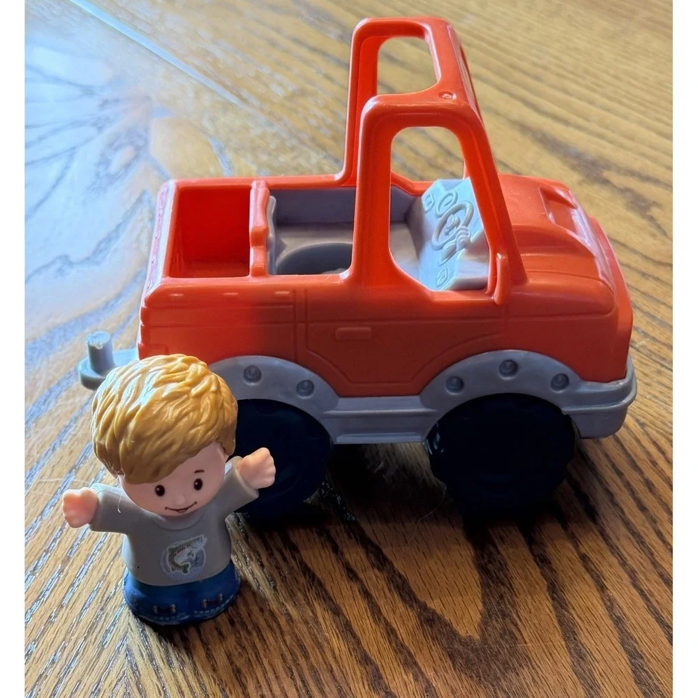 Fisher Price‎ Little People Help A Friend Orange Pick Up Truck Boy Figurine 2017